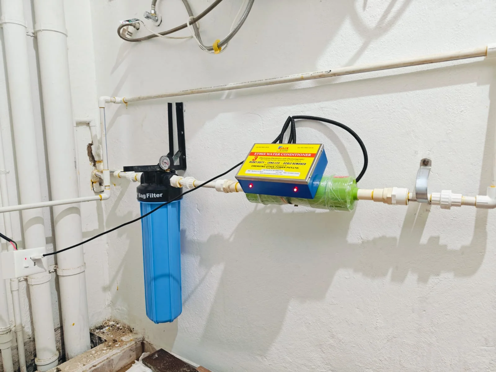 Ethix Water Conditioner installation project 15
