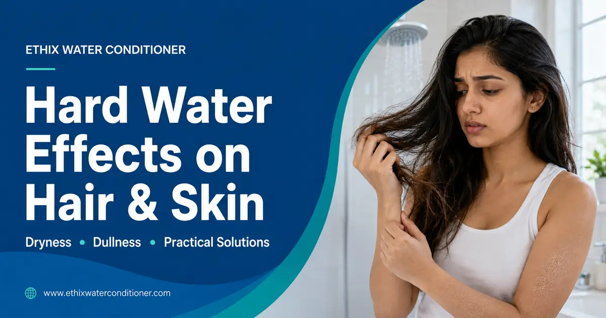 Hard water effects on hair and skin – dryness, dullness and practical solutions