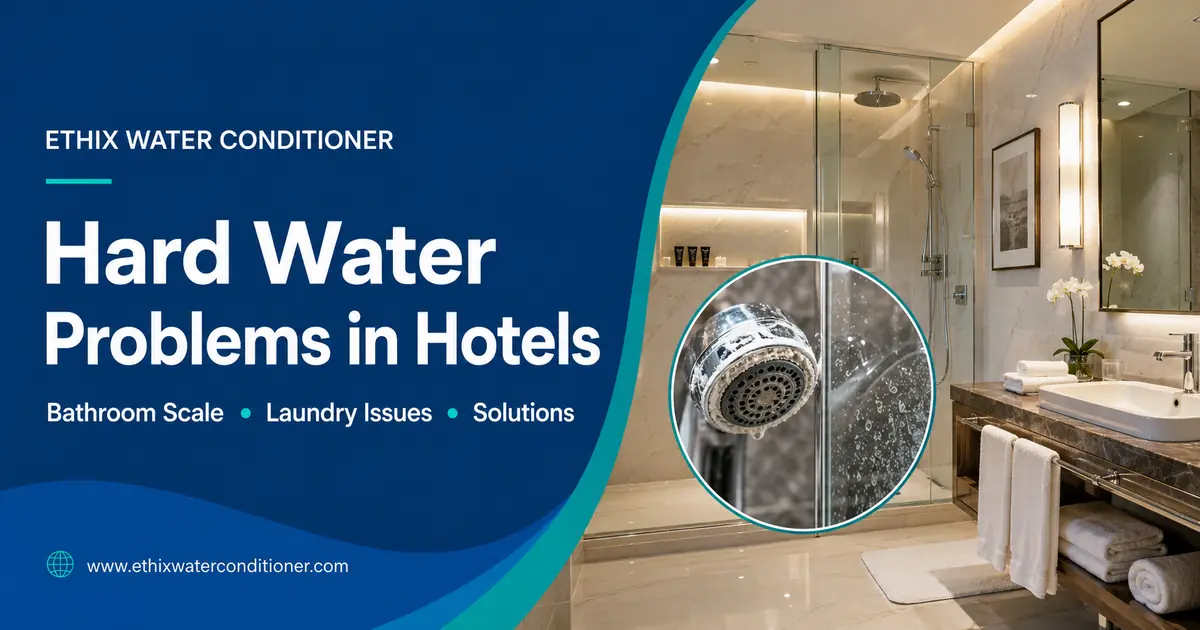 Learn how hard water affects hotel bathrooms, laundry, hot-water systems and housekeeping, plus how to test water and compare treatment options.
