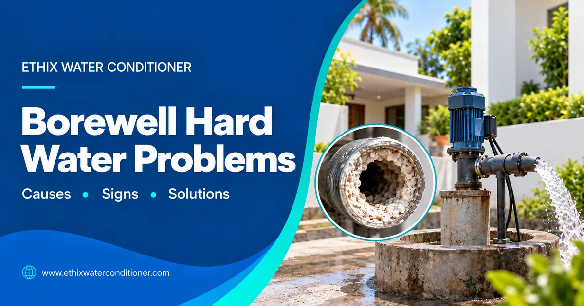 Borewell hard water problems and limescale buildup | Ethix